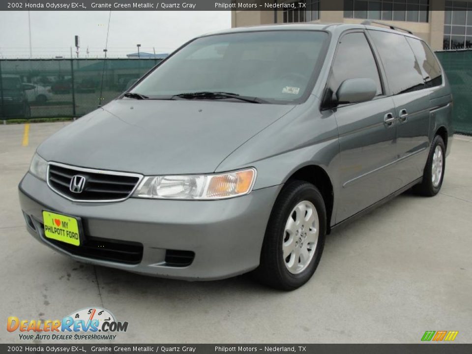 2002 Honda Odyssey EX-L Granite Green Metallic / Quartz Gray Photo #7