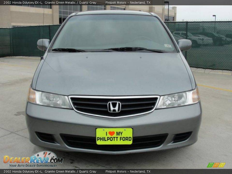 2002 Honda Odyssey EX-L Granite Green Metallic / Quartz Gray Photo #8