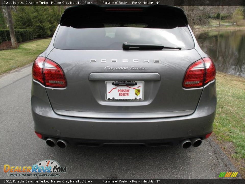 2011 Porsche Cayenne Turbo Meteor Grey Metallic / Black Photo #5