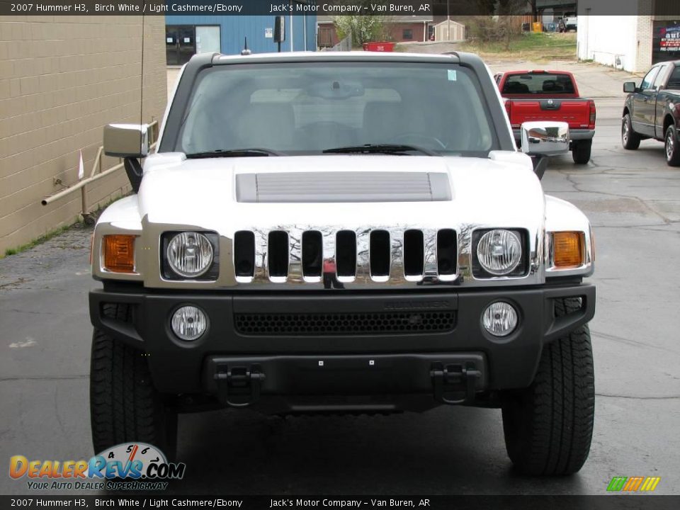 2007 Hummer H3 Birch White / Light Cashmere/Ebony Photo #3