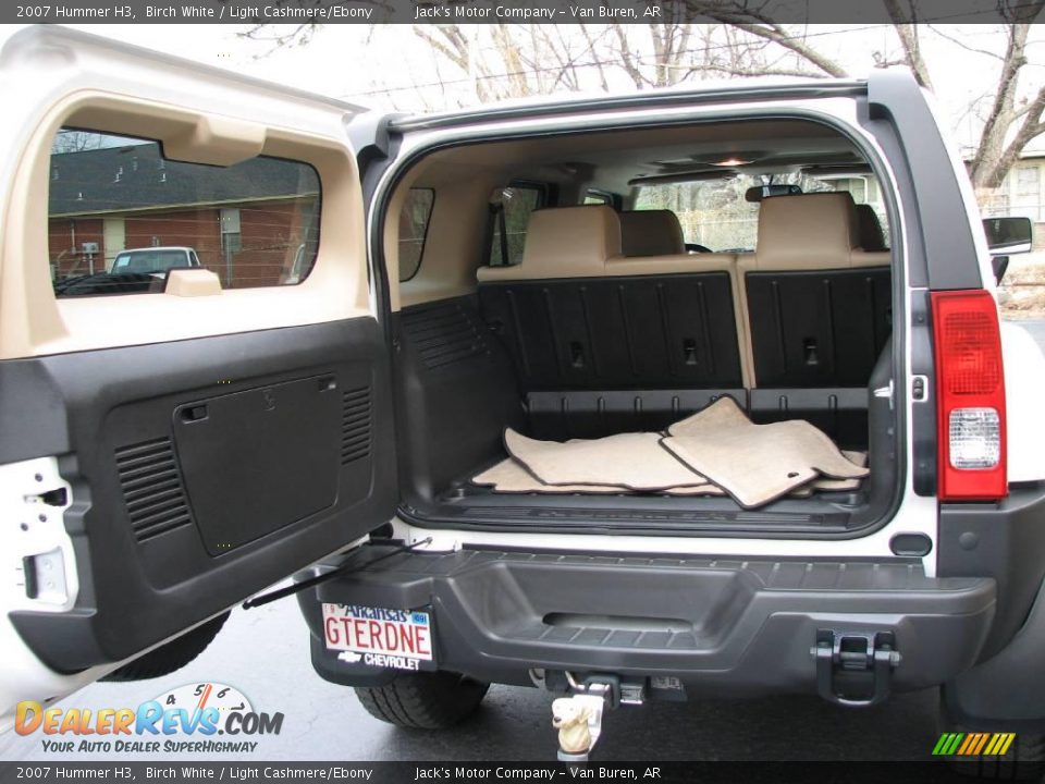 2007 Hummer H3 Birch White / Light Cashmere/Ebony Photo #8
