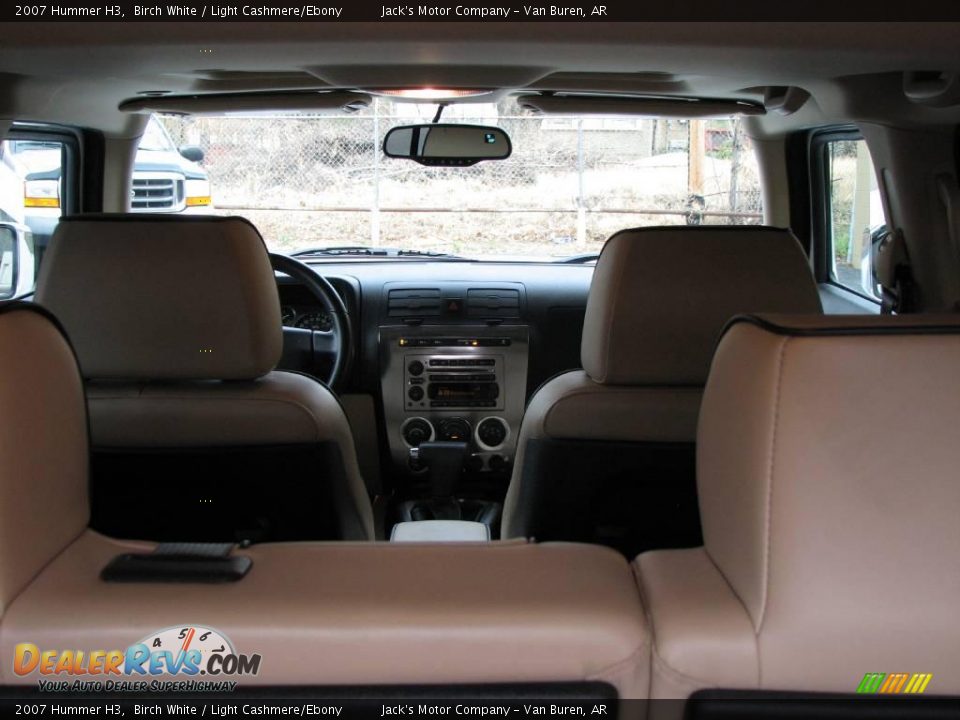 2007 Hummer H3 Birch White / Light Cashmere/Ebony Photo #9