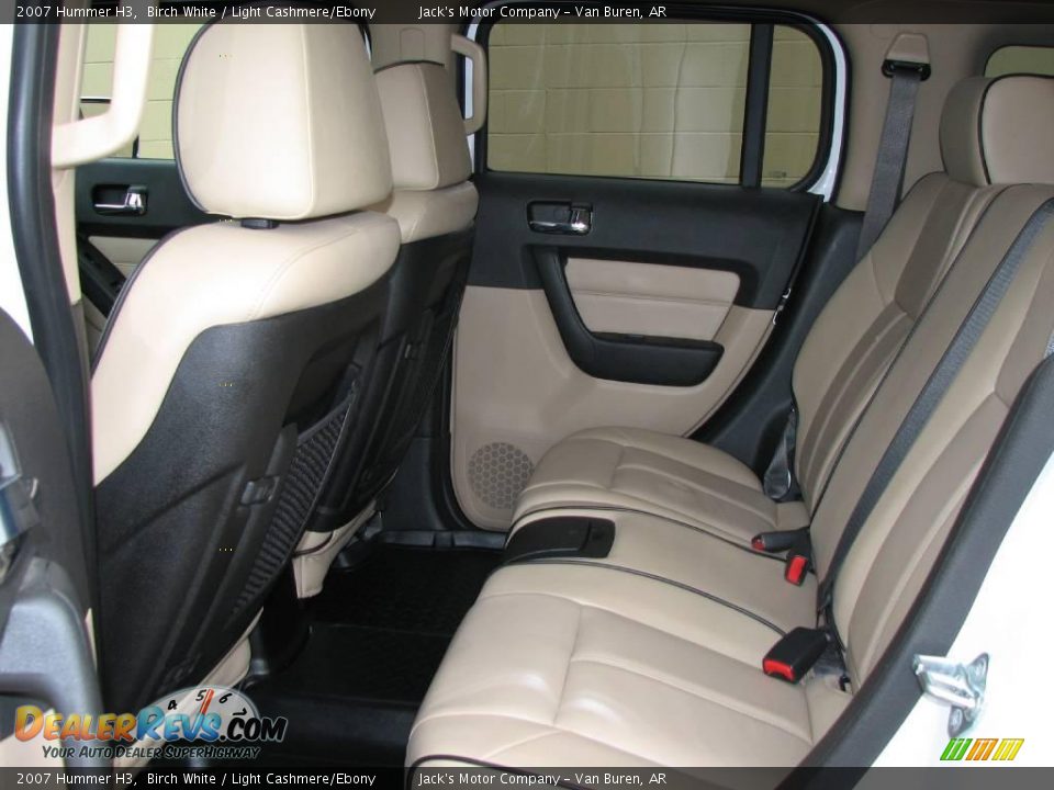 2007 Hummer H3 Birch White / Light Cashmere/Ebony Photo #12