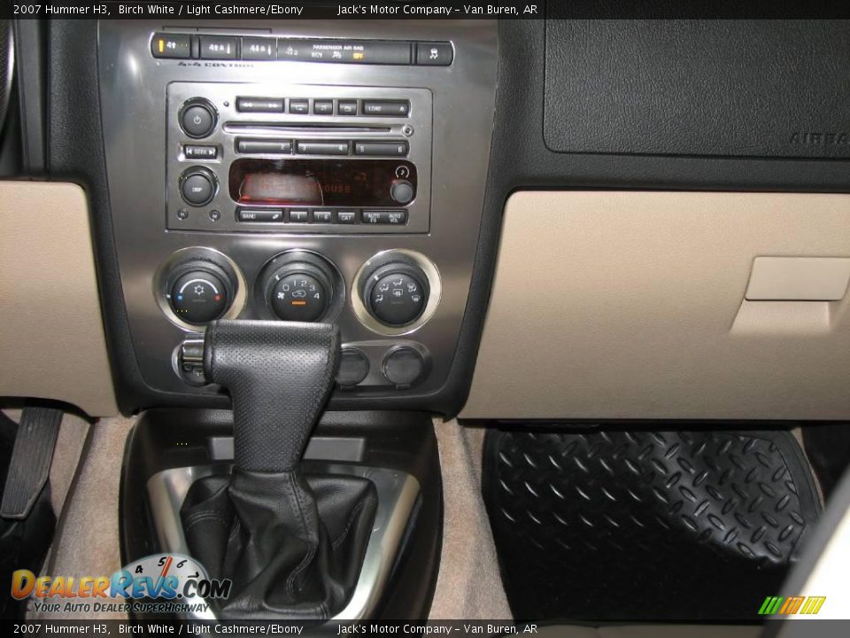 2007 Hummer H3 Birch White / Light Cashmere/Ebony Photo #13