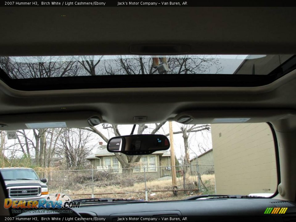 2007 Hummer H3 Birch White / Light Cashmere/Ebony Photo #14
