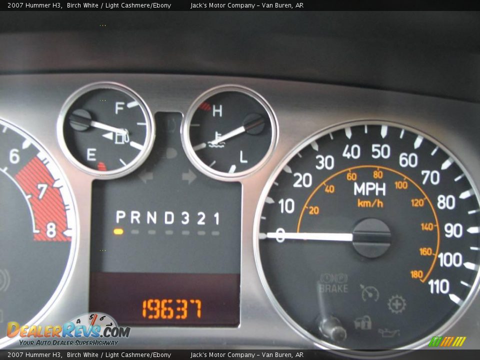 2007 Hummer H3 Birch White / Light Cashmere/Ebony Photo #16