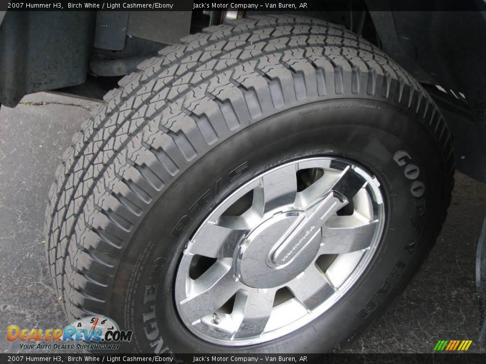 2007 Hummer H3 Birch White / Light Cashmere/Ebony Photo #18
