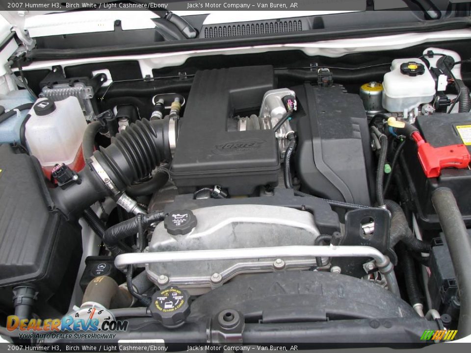 2007 Hummer H3 Birch White / Light Cashmere/Ebony Photo #19