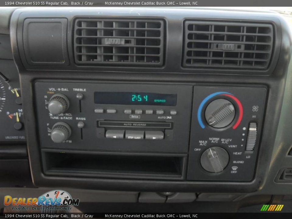 1994 Chevrolet S10 SS Regular Cab Black / Gray Photo #12
