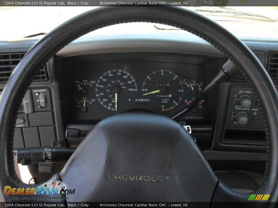 1994 Chevrolet S10 SS Regular Cab Black / Gray Photo #13