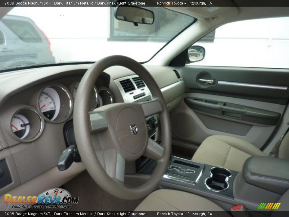 Dark Khaki Light Graystone Interior 2008 Dodge Magnum Sxt