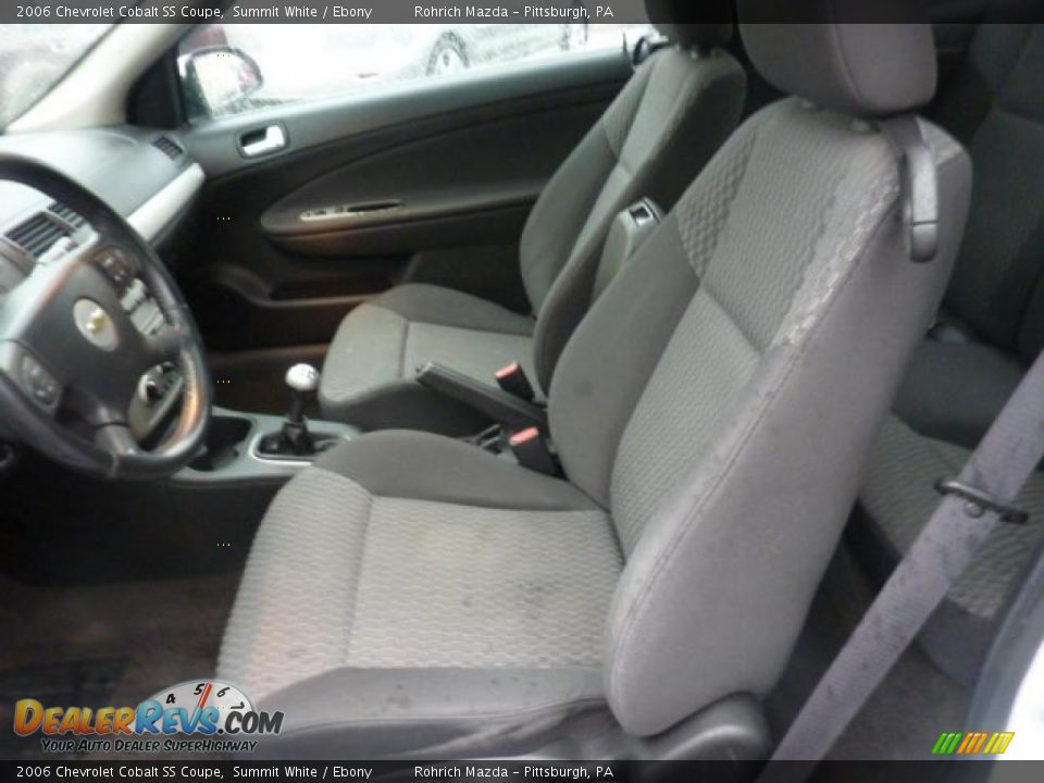 Ebony Interior - 2006 Chevrolet Cobalt SS Coupe Photo #7