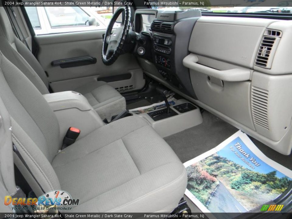 Dark Slate Gray Interior 2004 Jeep Wrangler Sahara 4x4