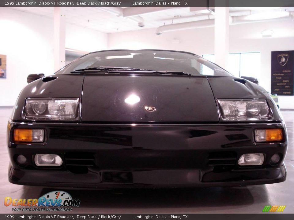 1999 Lamborghini Diablo VT Roadster Deep Black / Black/Grey Photo #5
