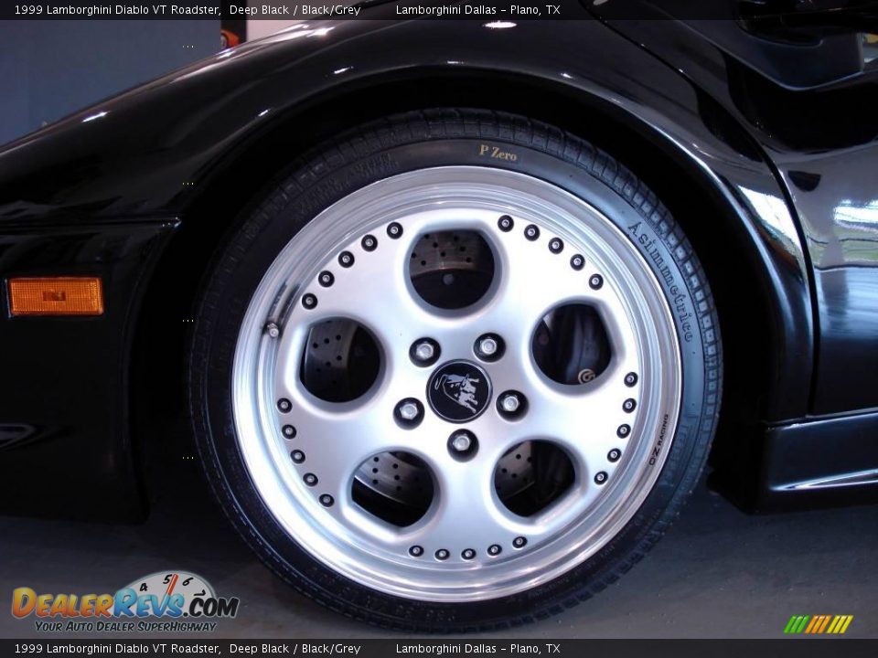 1999 Lamborghini Diablo VT Roadster Deep Black / Black/Grey Photo #11