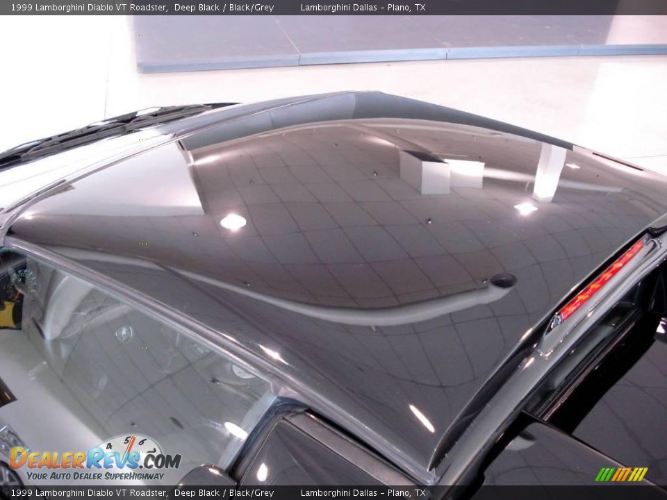 1999 Lamborghini Diablo VT Roadster Deep Black / Black/Grey Photo #12