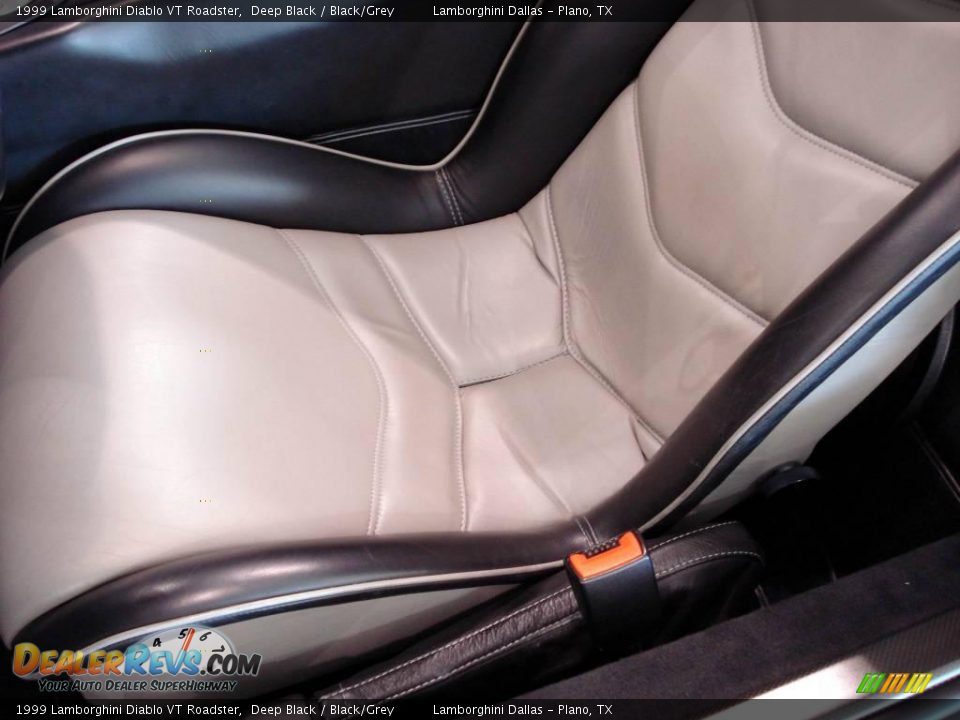 1999 Lamborghini Diablo VT Roadster Deep Black / Black/Grey Photo #16