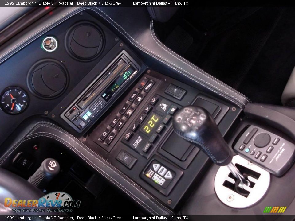 1999 Lamborghini Diablo VT Roadster Deep Black / Black/Grey Photo #19