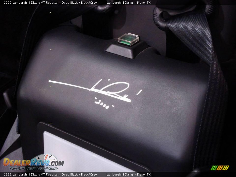 1999 Lamborghini Diablo VT Roadster Deep Black / Black/Grey Photo #20