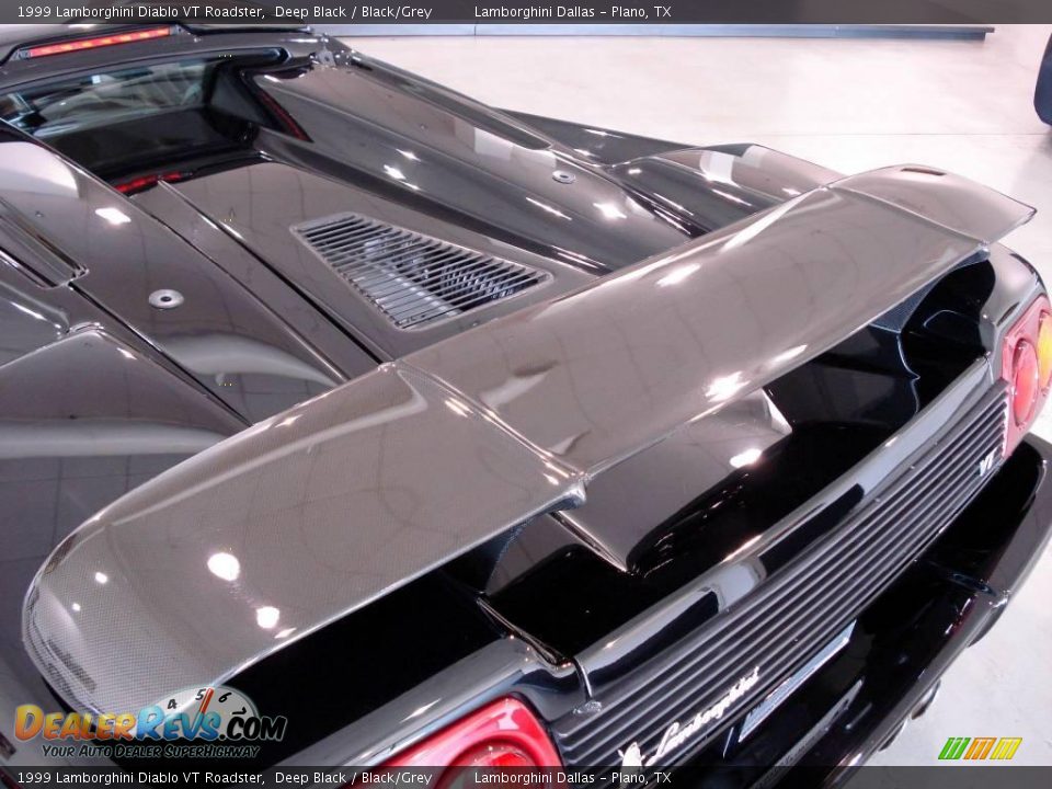 1999 Lamborghini Diablo VT Roadster Deep Black / Black/Grey Photo #28