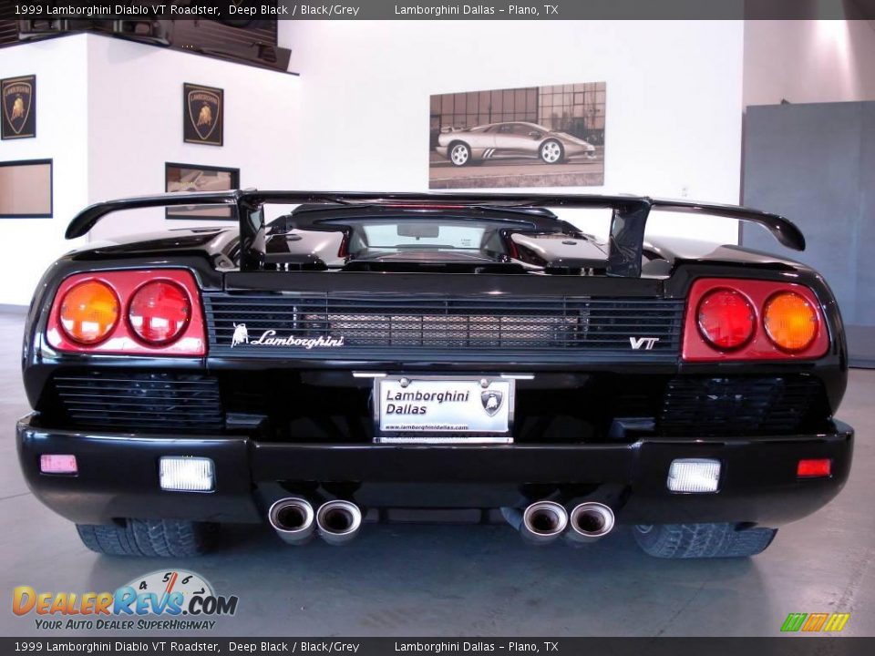1999 Lamborghini Diablo VT Roadster Deep Black / Black/Grey Photo #30