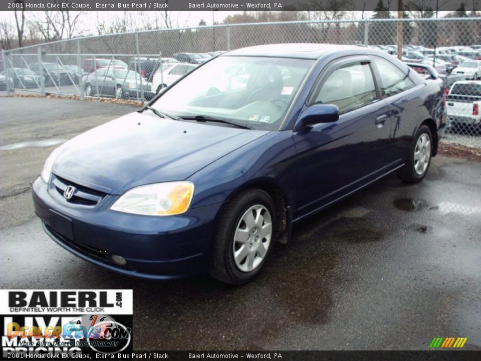 2001 Honda civic ex coupe black #5