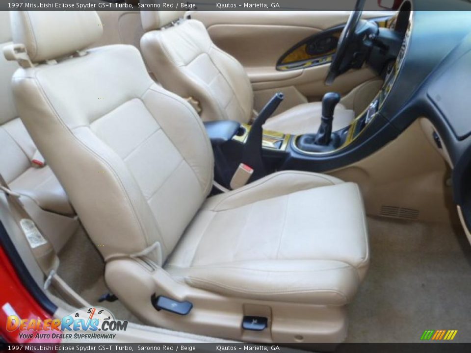 Beige Interior - 1997 Mitsubishi Eclipse Spyder GS-T Turbo Photo #18