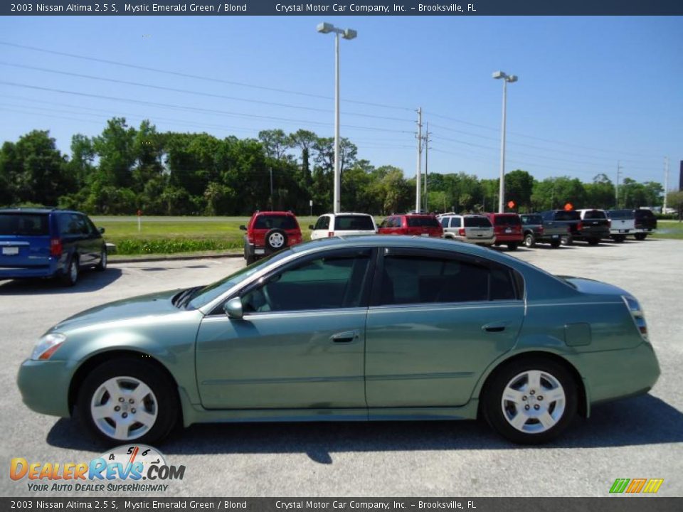 2003 Nissan Altima 2.5 S Mystic Emerald Green / Blond Photo #2