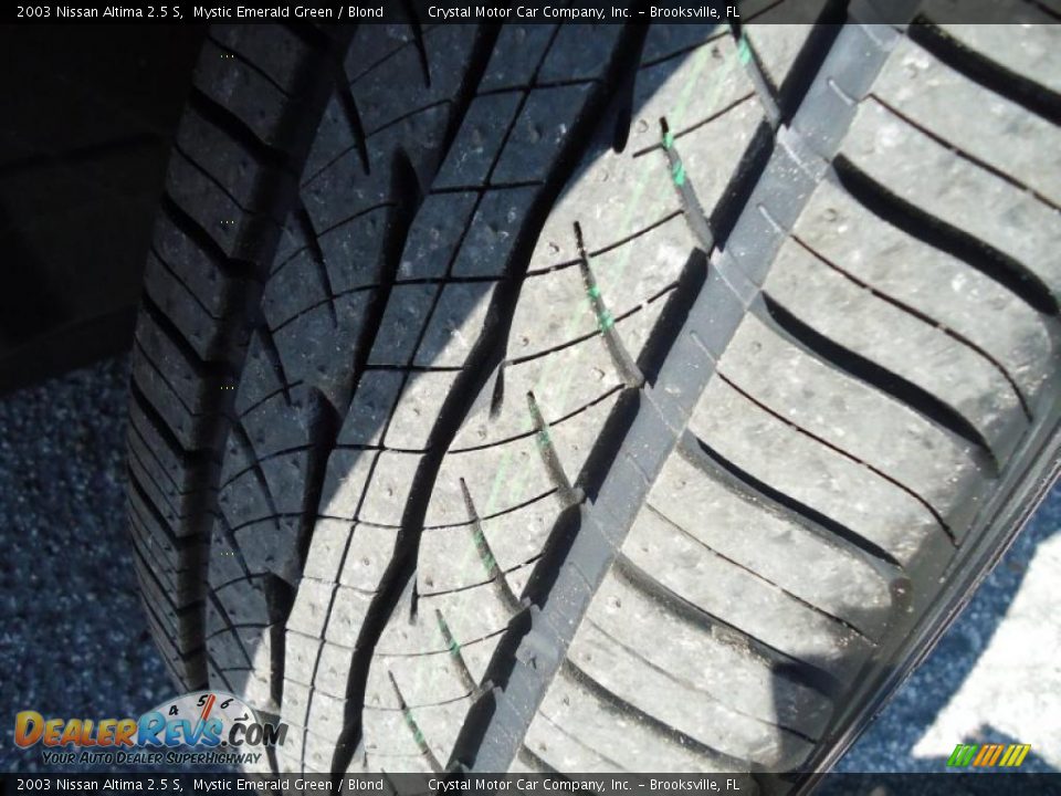 2003 Nissan Altima 2.5 S Mystic Emerald Green / Blond Photo #24