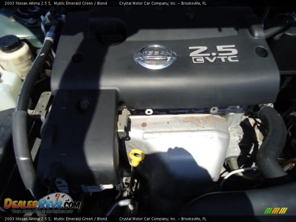 2003 Nissan Altima 2.5 S Mystic Emerald Green / Blond Photo #27