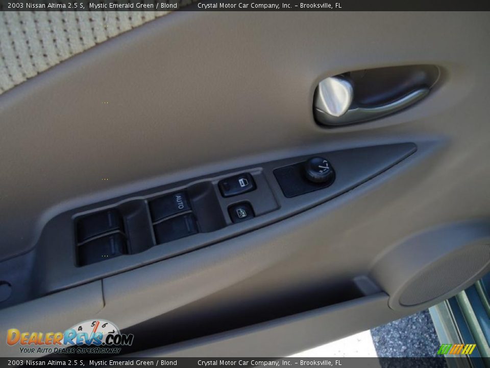 2003 Nissan Altima 2.5 S Mystic Emerald Green / Blond Photo #28