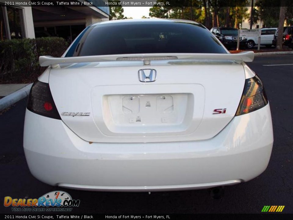 2011 Honda Civic Si Coupe Taffeta White / Black Photo #4