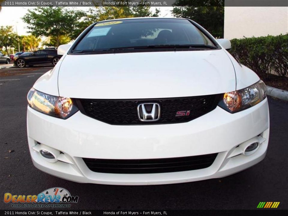 2011 Honda Civic Si Coupe Taffeta White / Black Photo #8