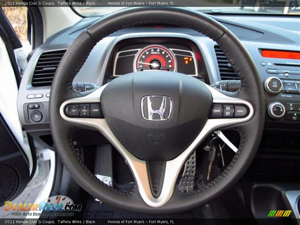 2011 Honda Civic Si Coupe Steering Wheel Photo #17