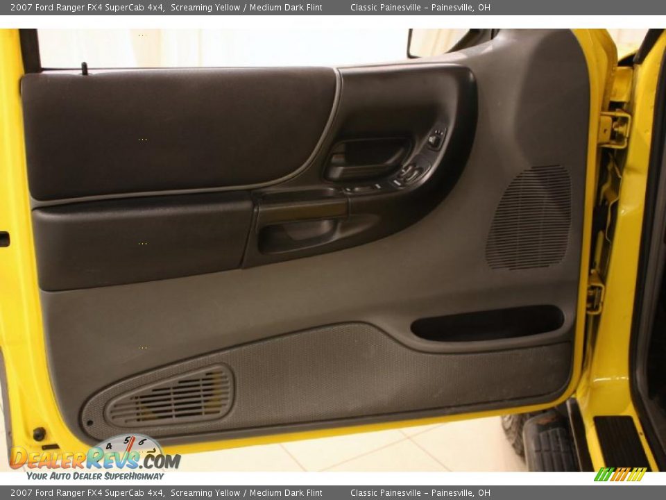 2007 Ford Ranger FX4 SuperCab 4x4 Screaming Yellow / Medium Dark Flint Photo #5