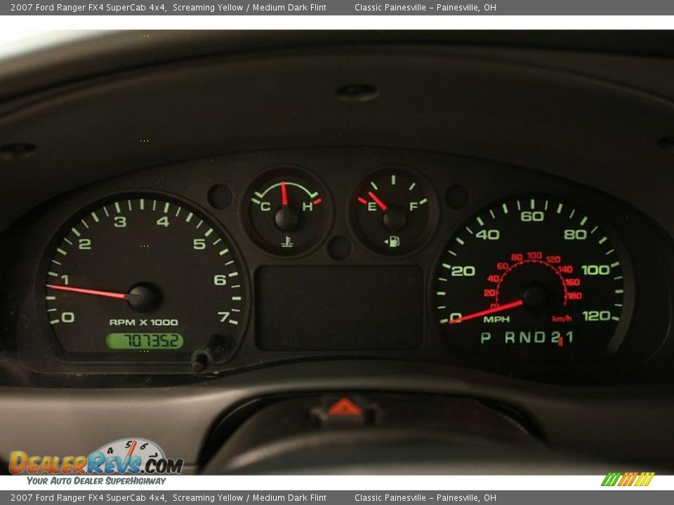 2007 Ford Ranger FX4 SuperCab 4x4 Screaming Yellow / Medium Dark Flint Photo #8