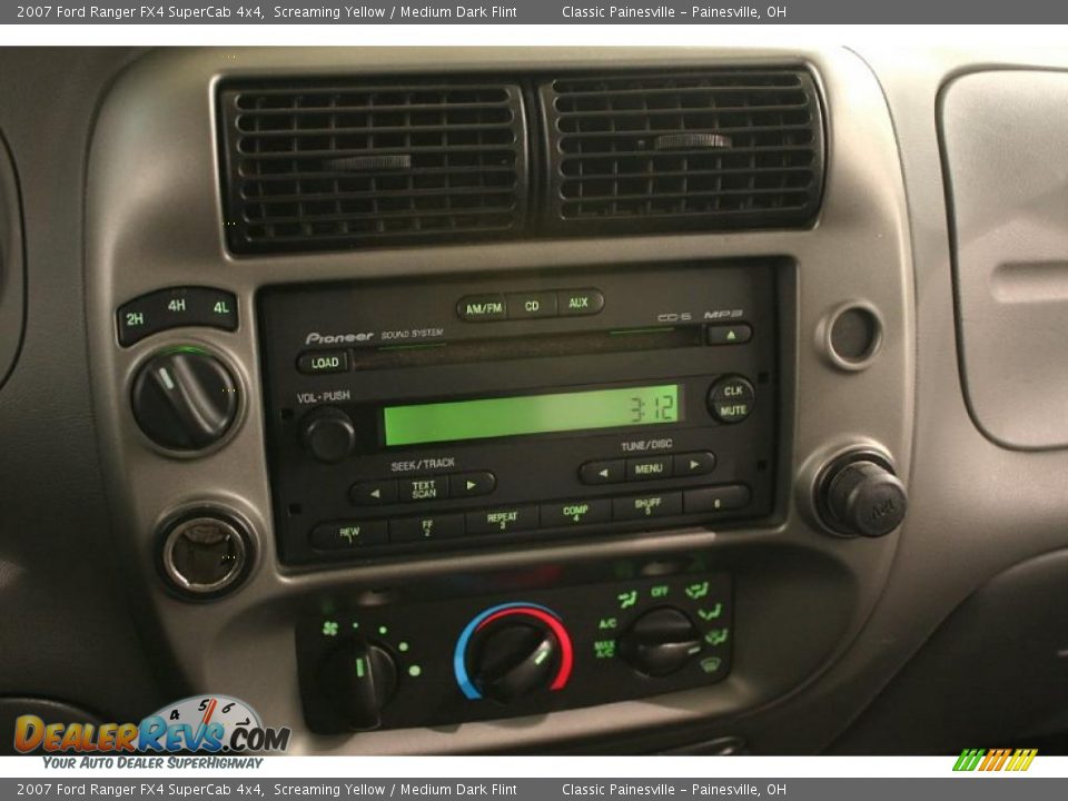2007 Ford Ranger FX4 SuperCab 4x4 Screaming Yellow / Medium Dark Flint Photo #9