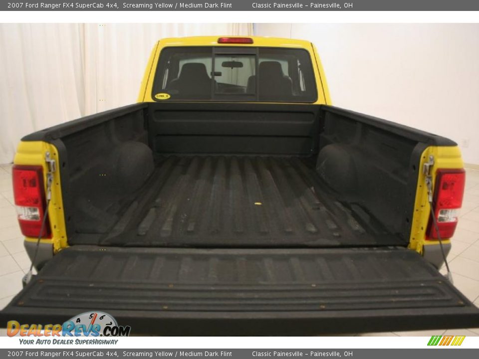 2007 Ford Ranger FX4 SuperCab 4x4 Screaming Yellow / Medium Dark Flint Photo #13