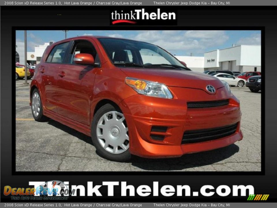 2008 Scion xD Release Series 1.0 Hot Lava Orange / Charcoal Gray/Lava Orange Photo #1