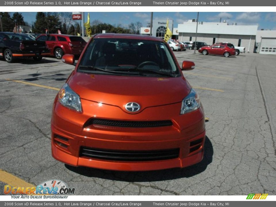 2008 Scion xD Release Series 1.0 Hot Lava Orange / Charcoal Gray/Lava Orange Photo #2