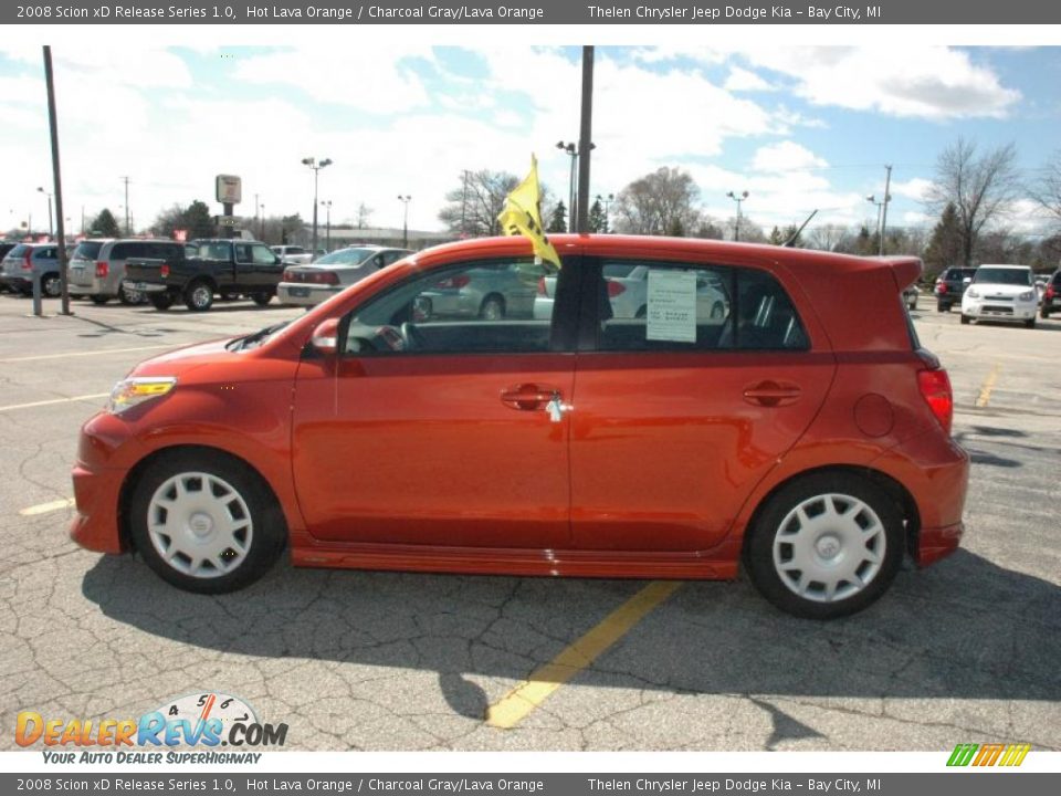 2008 Scion xD Release Series 1.0 Hot Lava Orange / Charcoal Gray/Lava Orange Photo #14