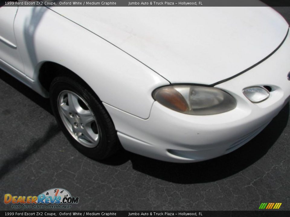 1999 Ford Escort ZX2 Coupe Oxford White / Medium Graphite Photo #2