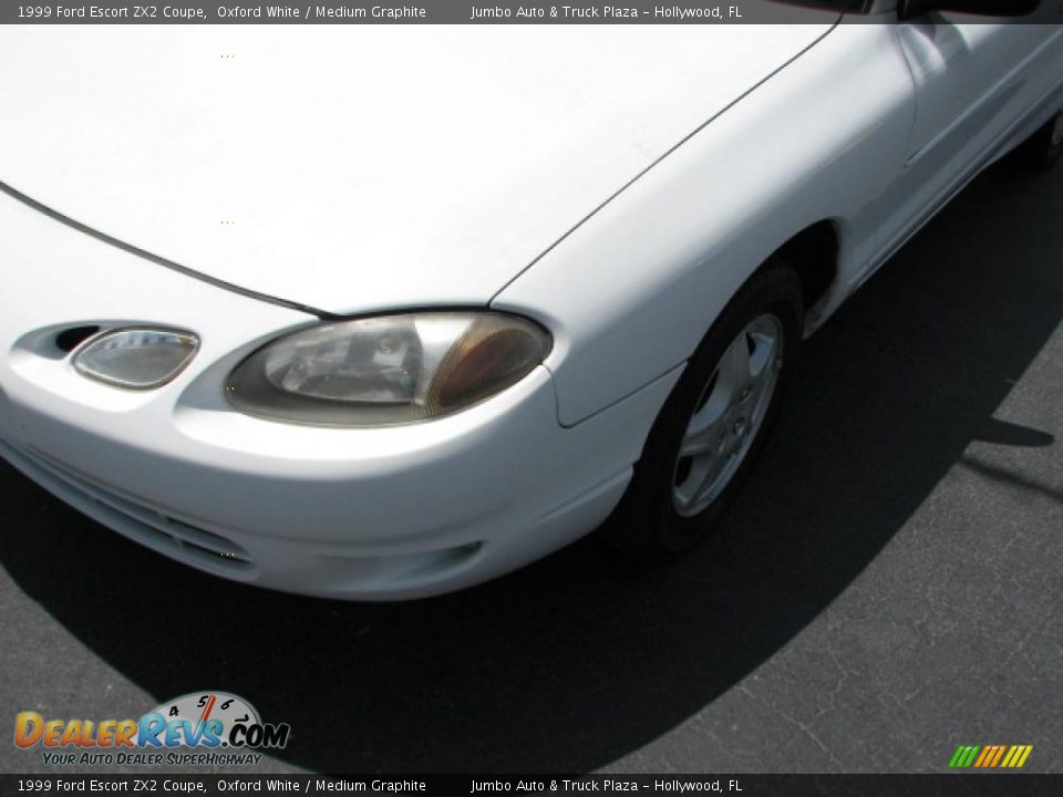 1999 Ford Escort ZX2 Coupe Oxford White / Medium Graphite Photo #4