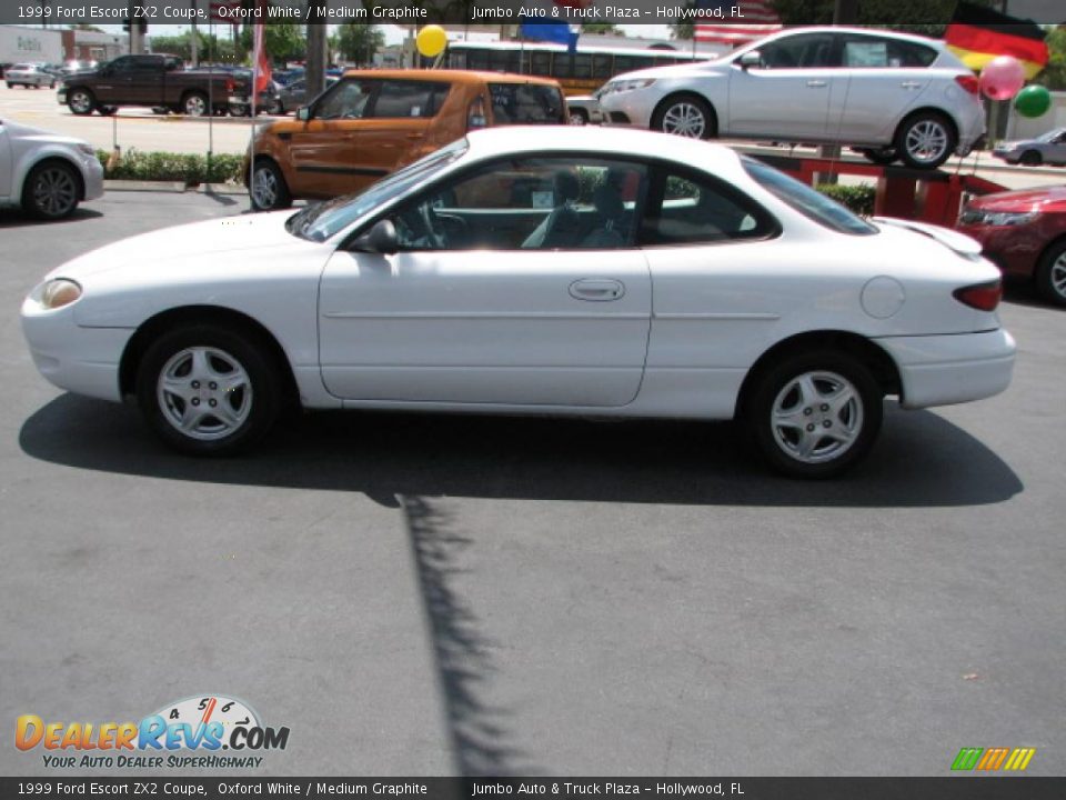 1999 Ford Escort ZX2 Coupe Oxford White / Medium Graphite Photo #6