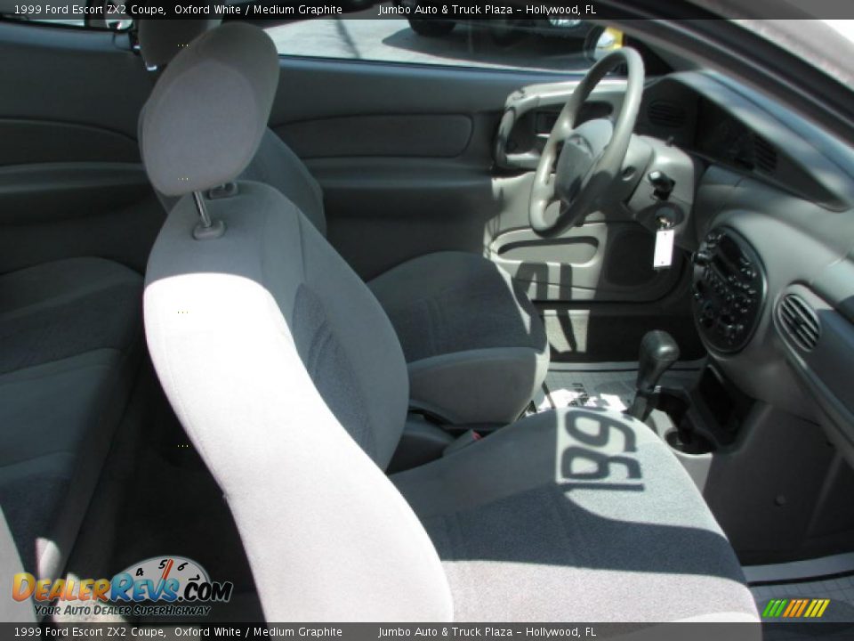 1999 Ford Escort ZX2 Coupe Oxford White / Medium Graphite Photo #14