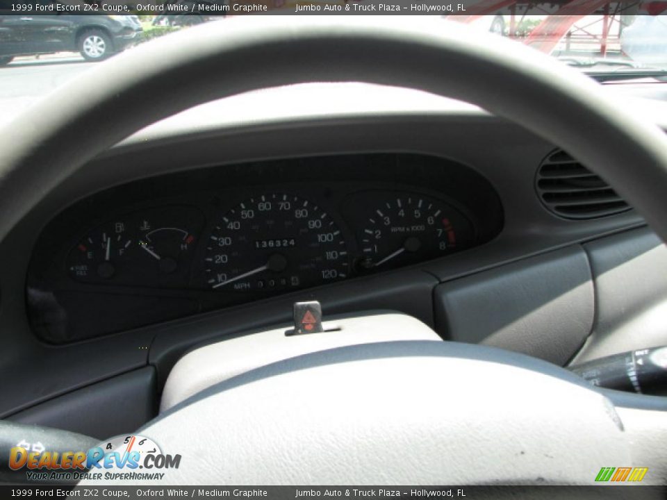 1999 Ford Escort ZX2 Coupe Oxford White / Medium Graphite Photo #19