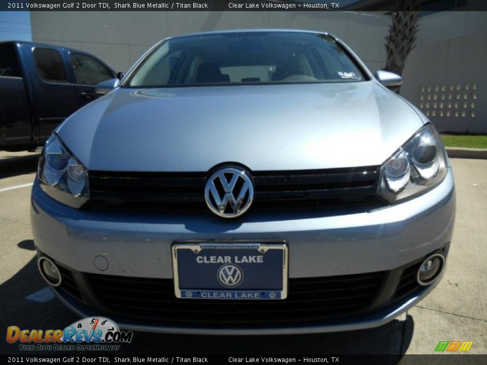 2011 Volkswagen Golf 2 Door TDI Shark Blue Metallic / Titan Black Photo #2