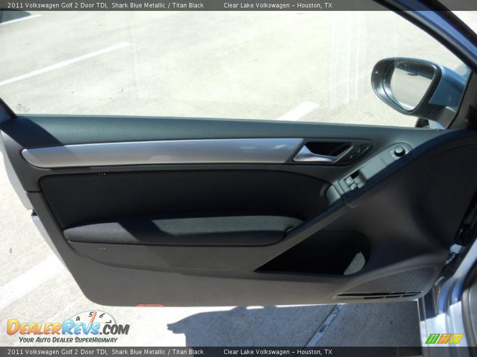 2011 Volkswagen Golf 2 Door TDI Shark Blue Metallic / Titan Black Photo #10