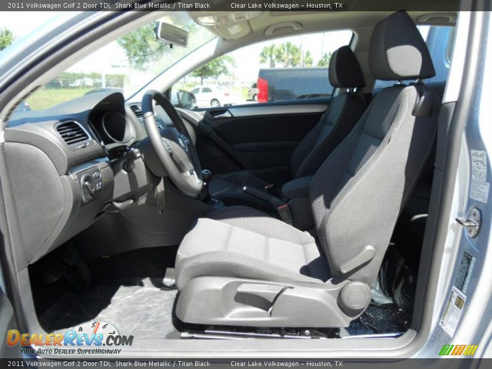 2011 Volkswagen Golf 2 Door TDI Shark Blue Metallic / Titan Black Photo #11