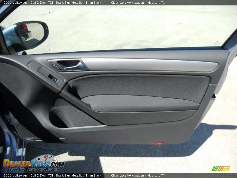 2011 Volkswagen Golf 2 Door TDI Shark Blue Metallic / Titan Black Photo #12